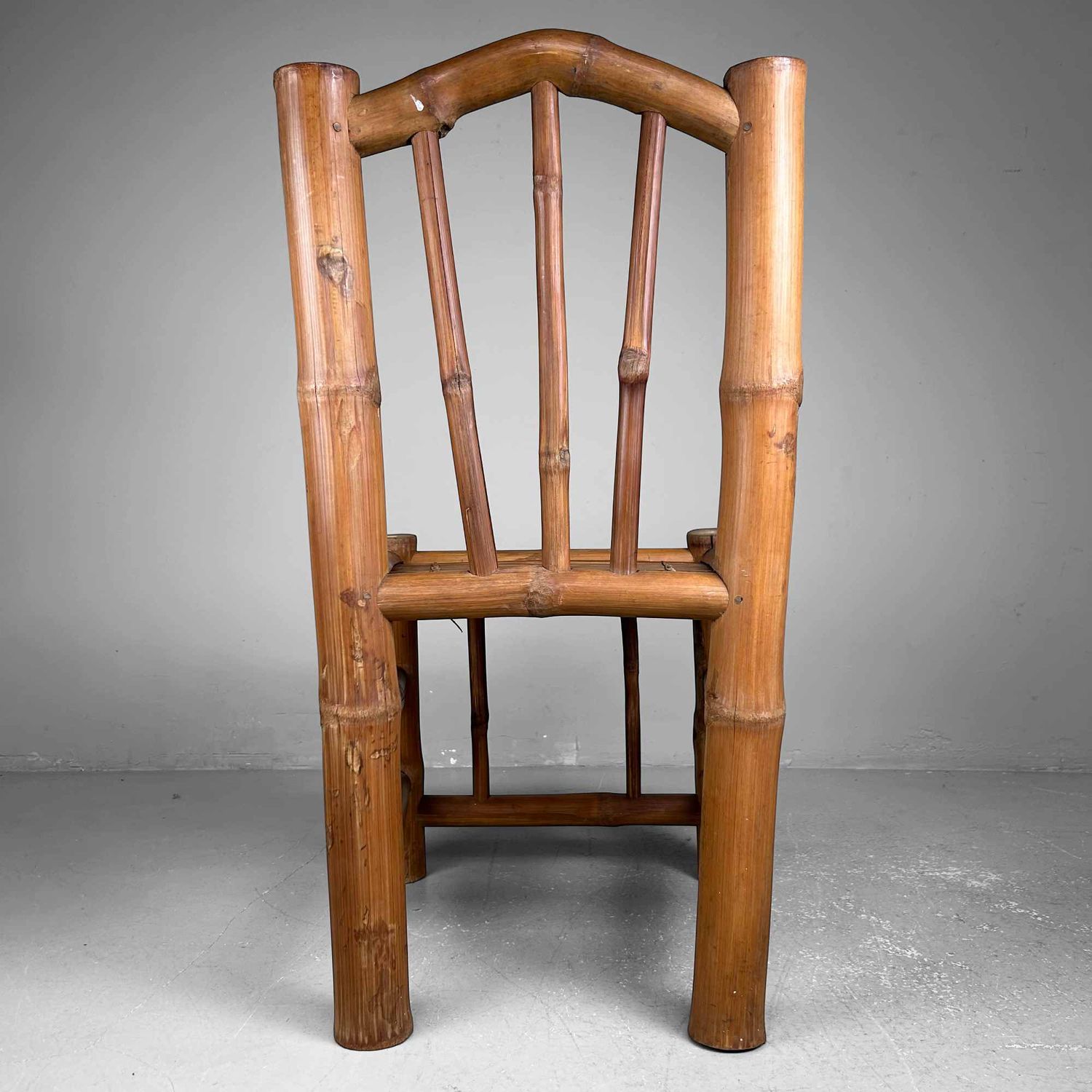 Japanese Handmade Bamboo Chair, Shōwa Period.