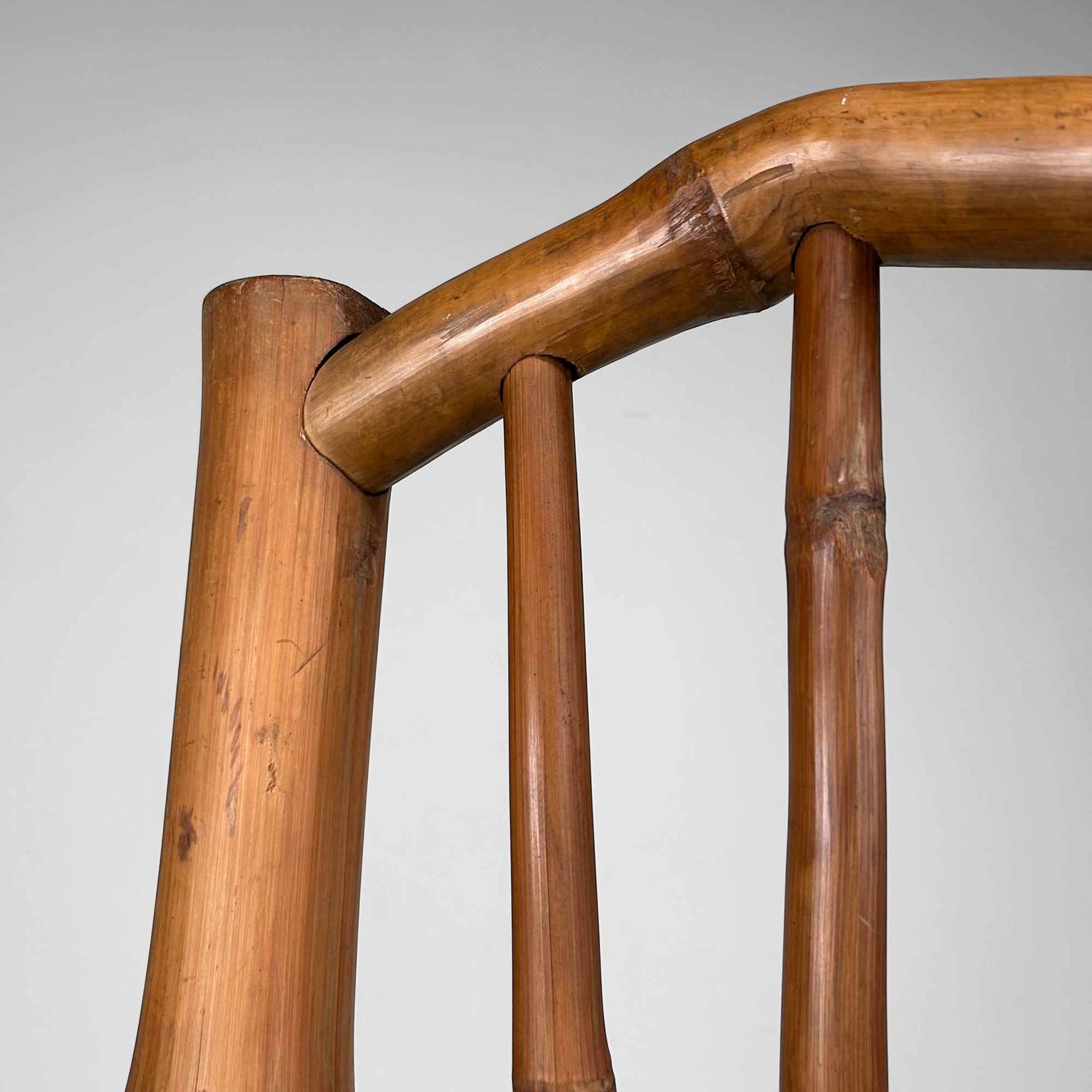 Japanese Handmade Bamboo Chair, Shōwa Period.