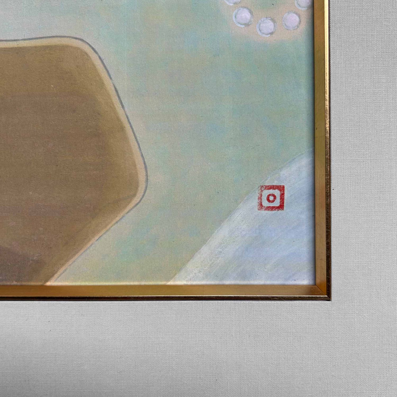 Ahimsa Kannon, Buddhist Shikishi painting by Reihō, 1995.