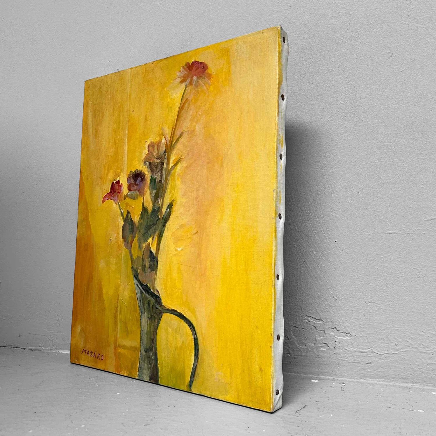 Japans Vintage Schilderij door Masako, jaren '60.