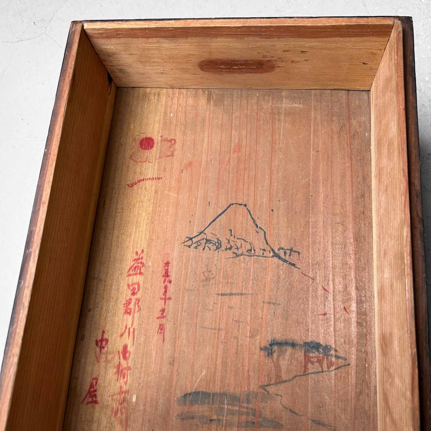 Antieke Japanse Schrijfdoos, Sumi-Bako (墨箱), Taishō-periode