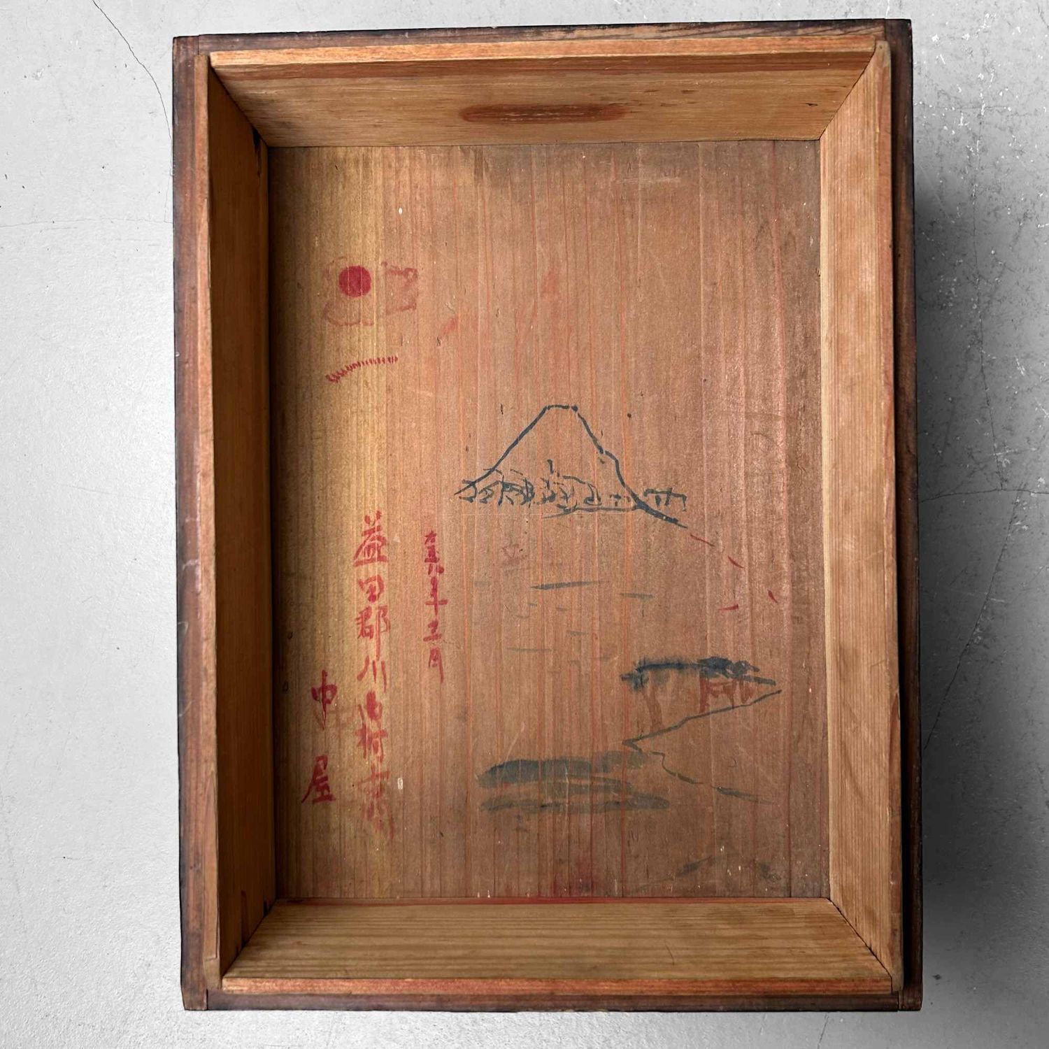 Antieke Japanse Schrijfdoos, Sumi-Bako (墨箱), Taishō-periode