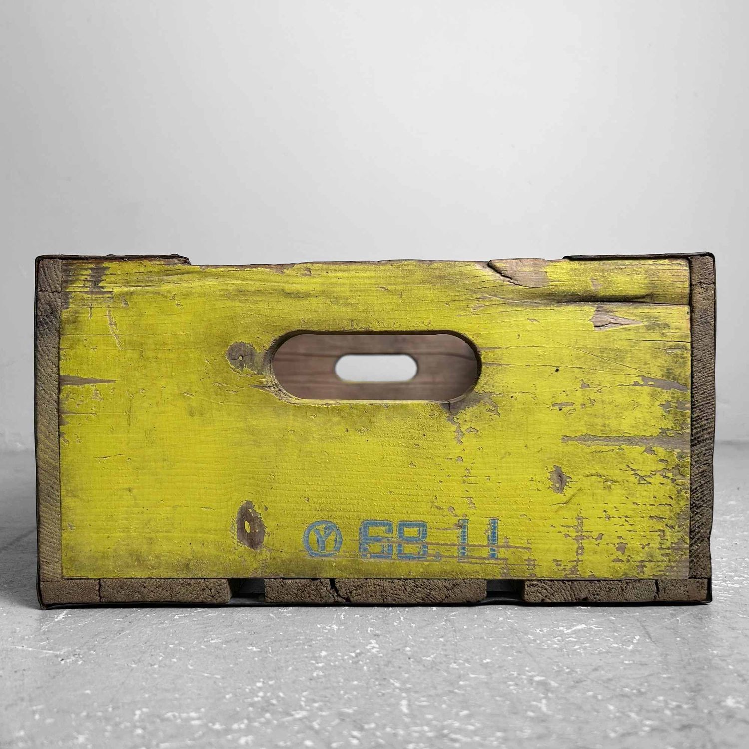 Vintage Wooden Crate, 'Meiji Milk', Japan, 1960s.