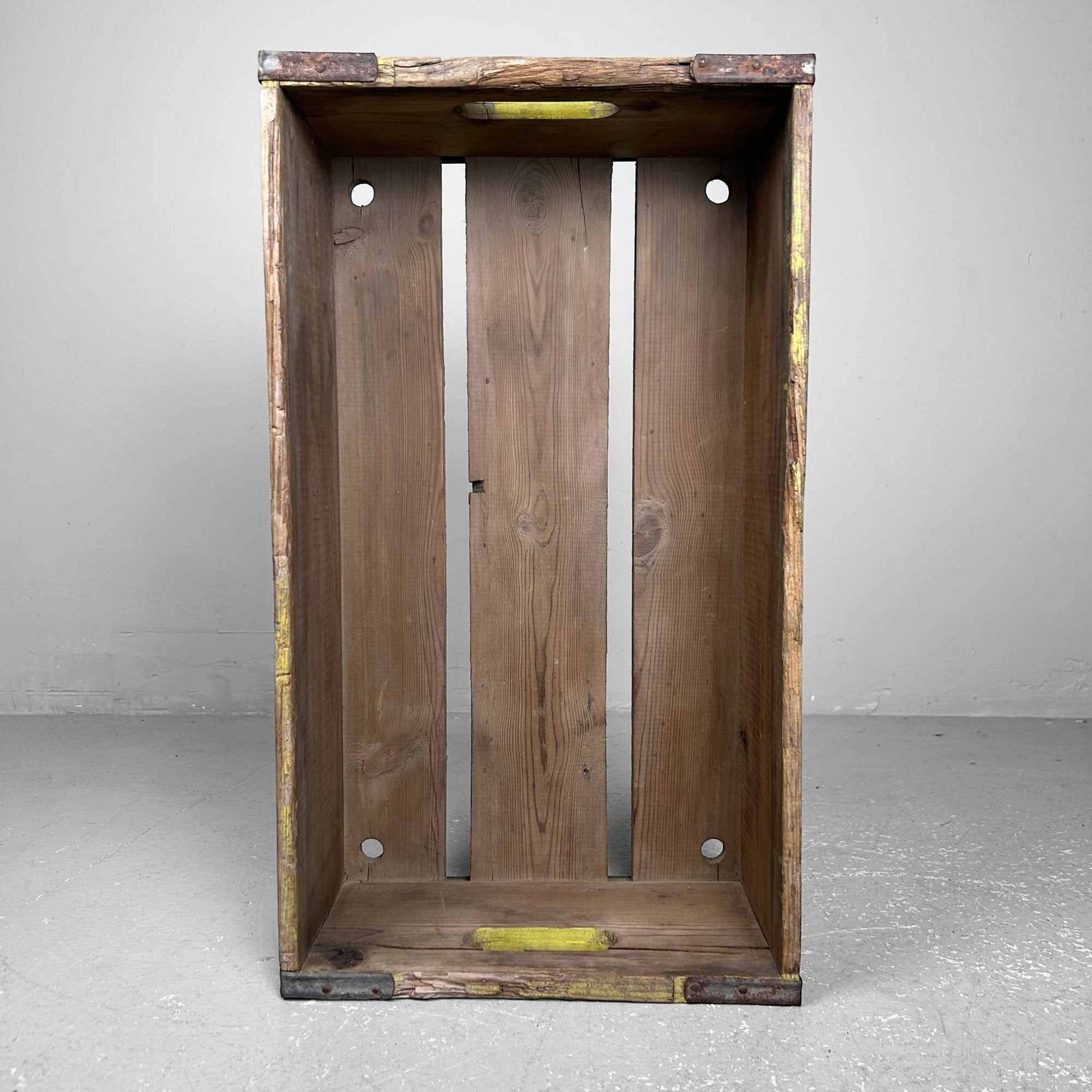 Vintage Wooden Crate, 'Meiji Milk', Japan, 1960s.