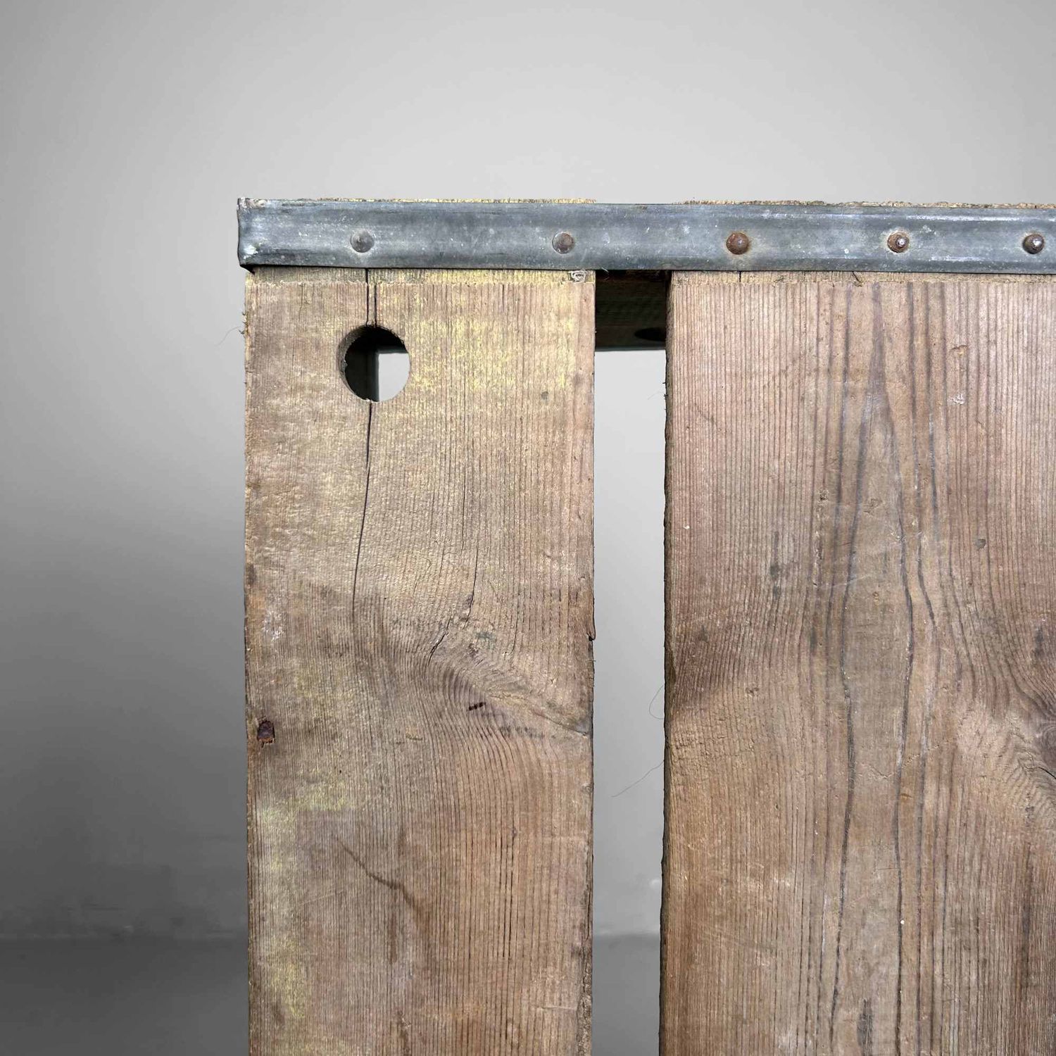 Vintage Wooden Crate, 'Meiji Milk', Japan, 1960s.