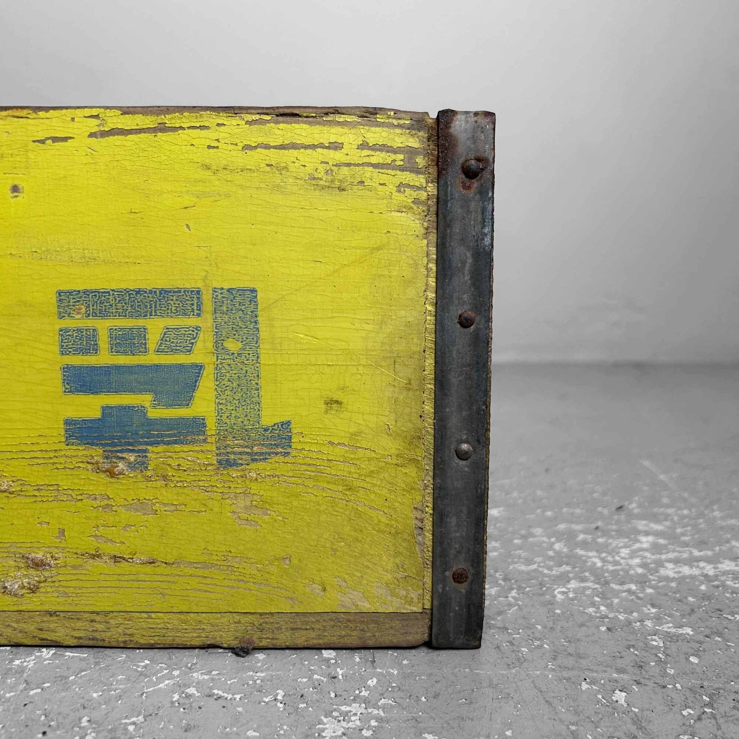 Vintage Wooden Crate, 'Meiji Milk', Japan, 1960s.