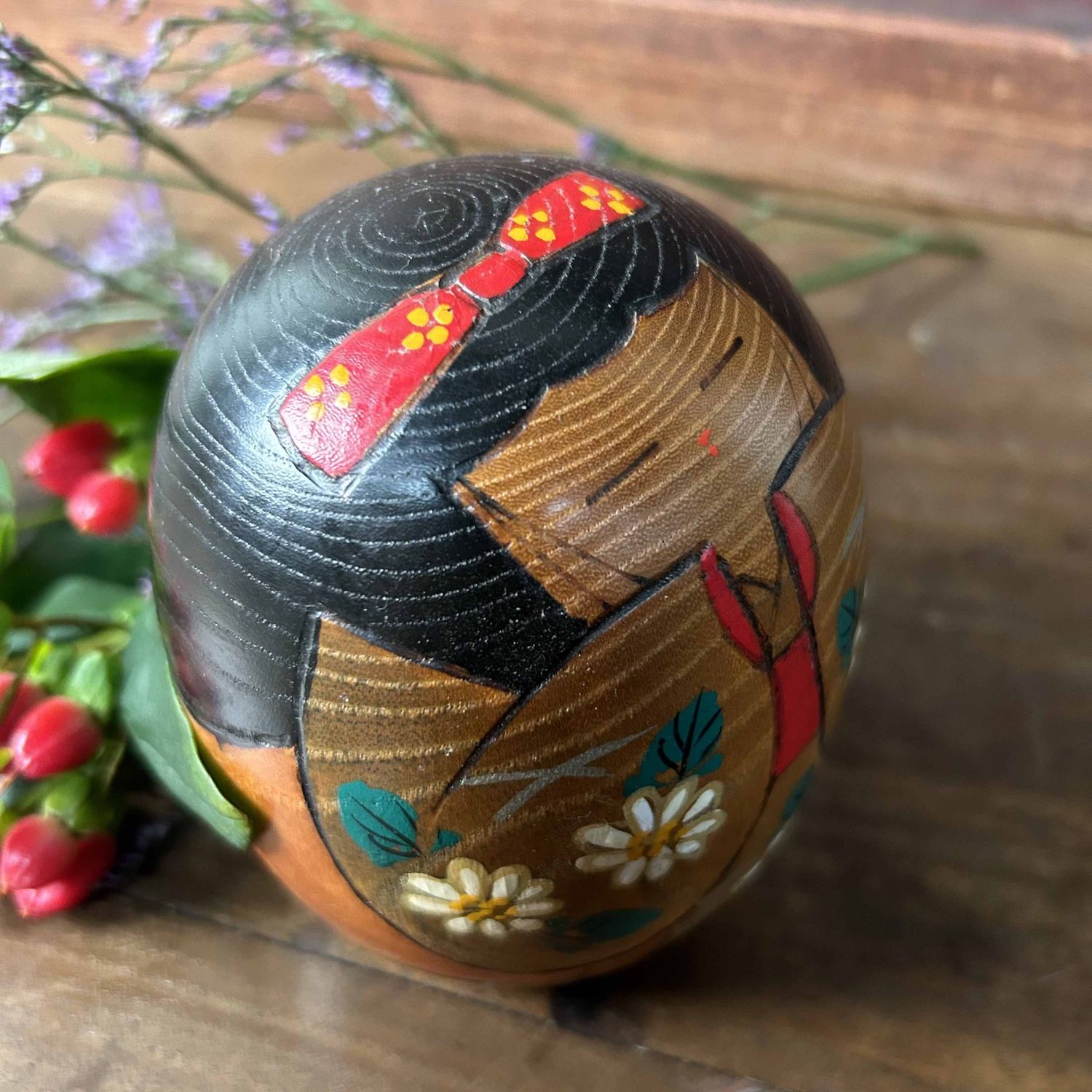 Creatieve Vintage Kokeshi door Hajime Miyashita, Japan.