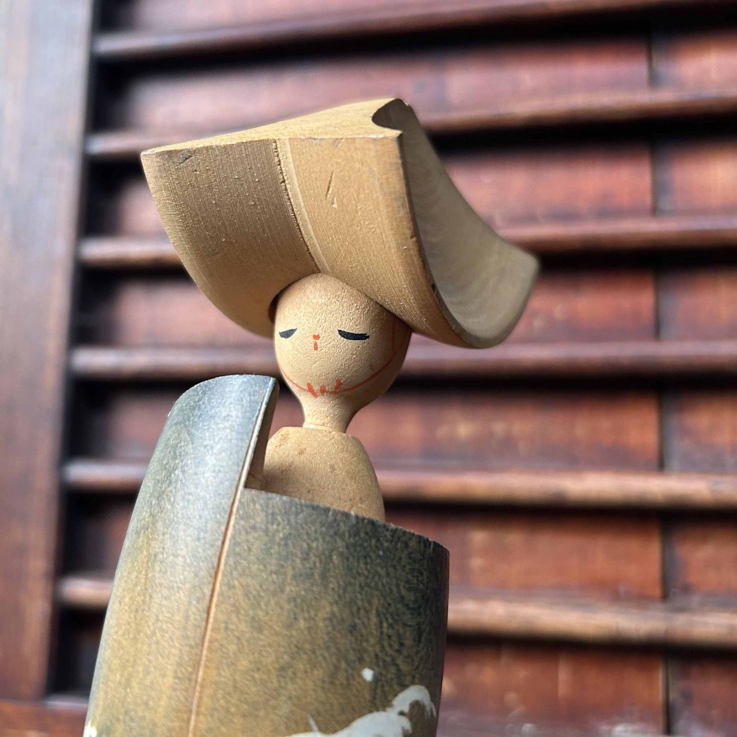 Sado Okesa Japanese Kokeshi Wooden Doll, Awaji-Shima.