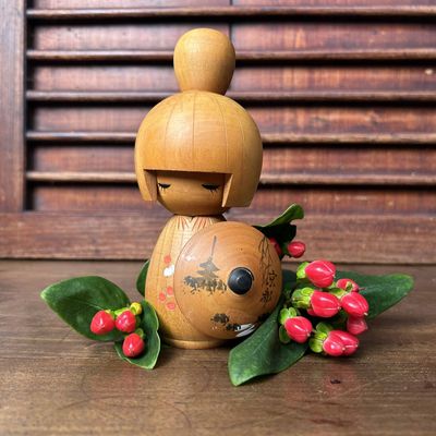 Vintage Kawaii Sosaku Kokeshi, 京都, Kyoto, Japan.