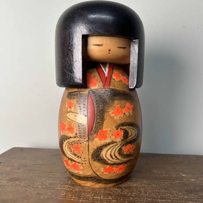 Rare Vintage Gunma Sosaku Kokeshi by Miyagawa Kunio, Japan.