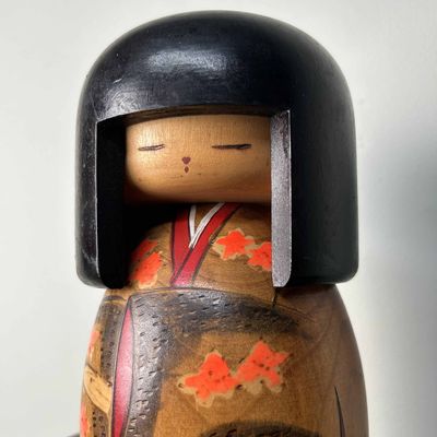 Rare Vintage Gunma Sosaku Kokeshi by Miyagawa Kunio, Japan.