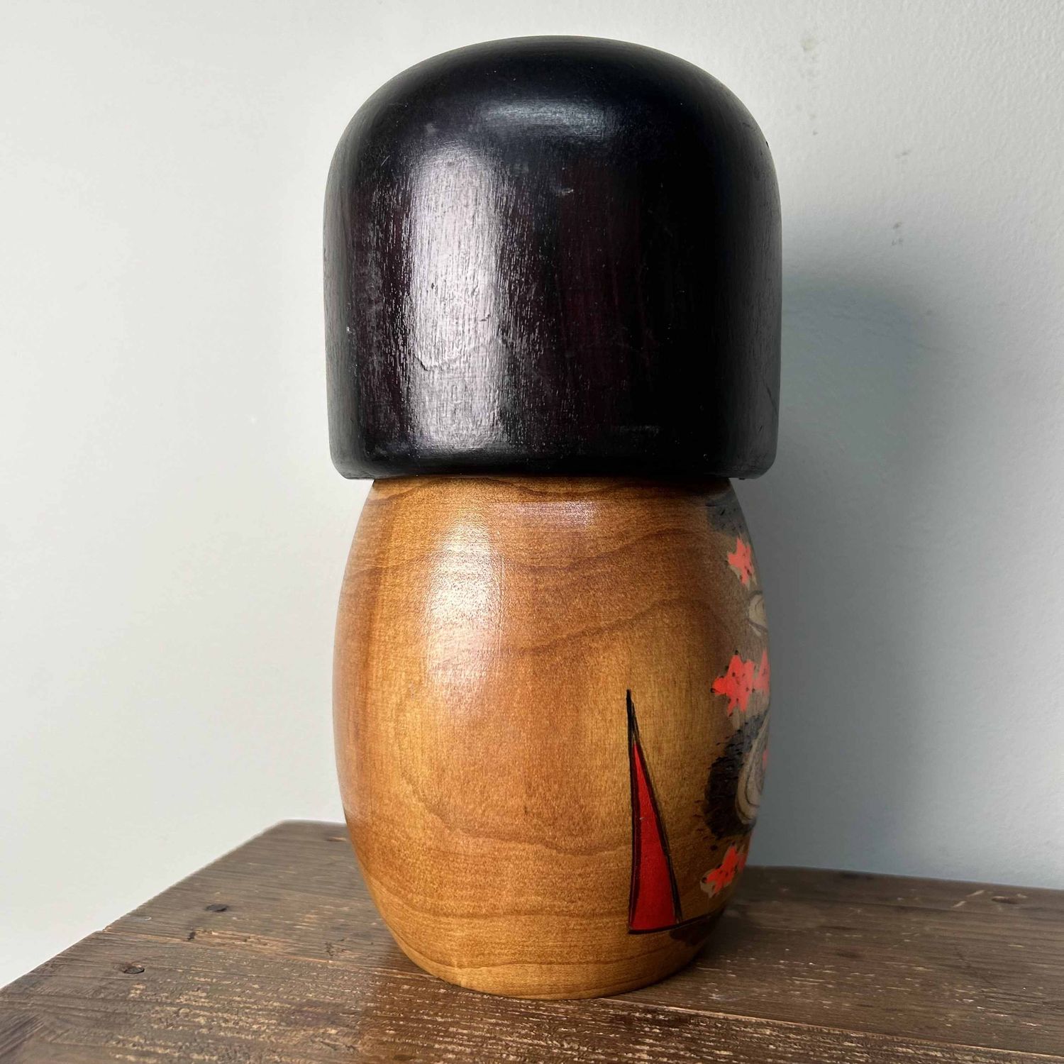 Zeldzame Vintage Gunma Sosaku Kokeshi door Miyagawa Kunio, Japan.