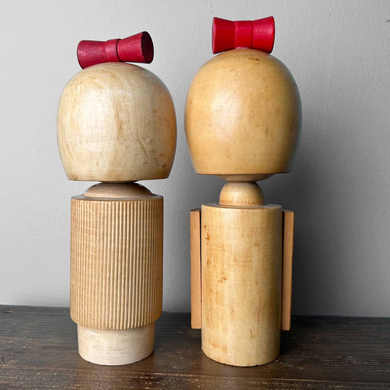 Set Kawaii Vintage Kokeshi door Tomio Ishida, Japan.