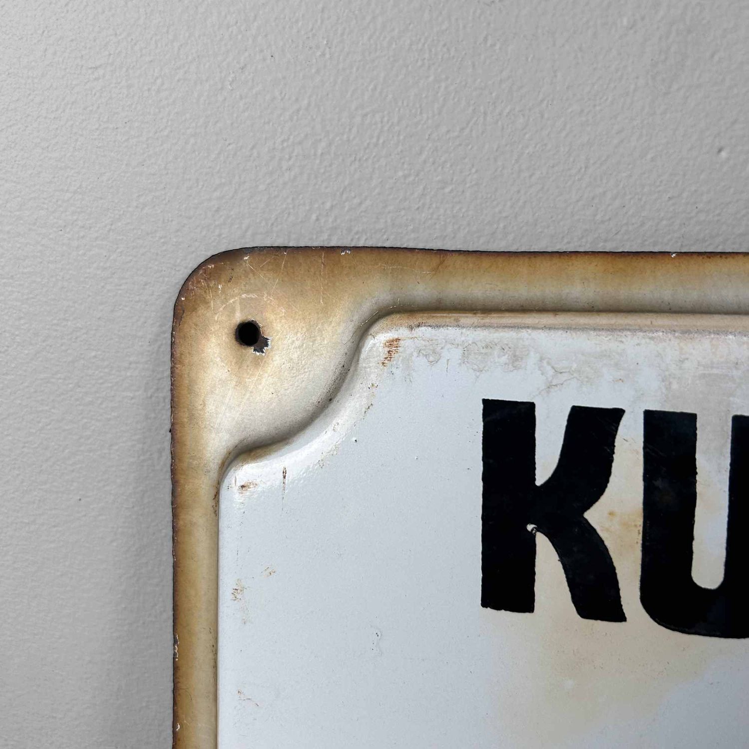 Japanese Advertising Sign for Kubota Tractors, Shōwa Period. Japanese Advertising Sign for Kubota Tractors, Shōwa Period.