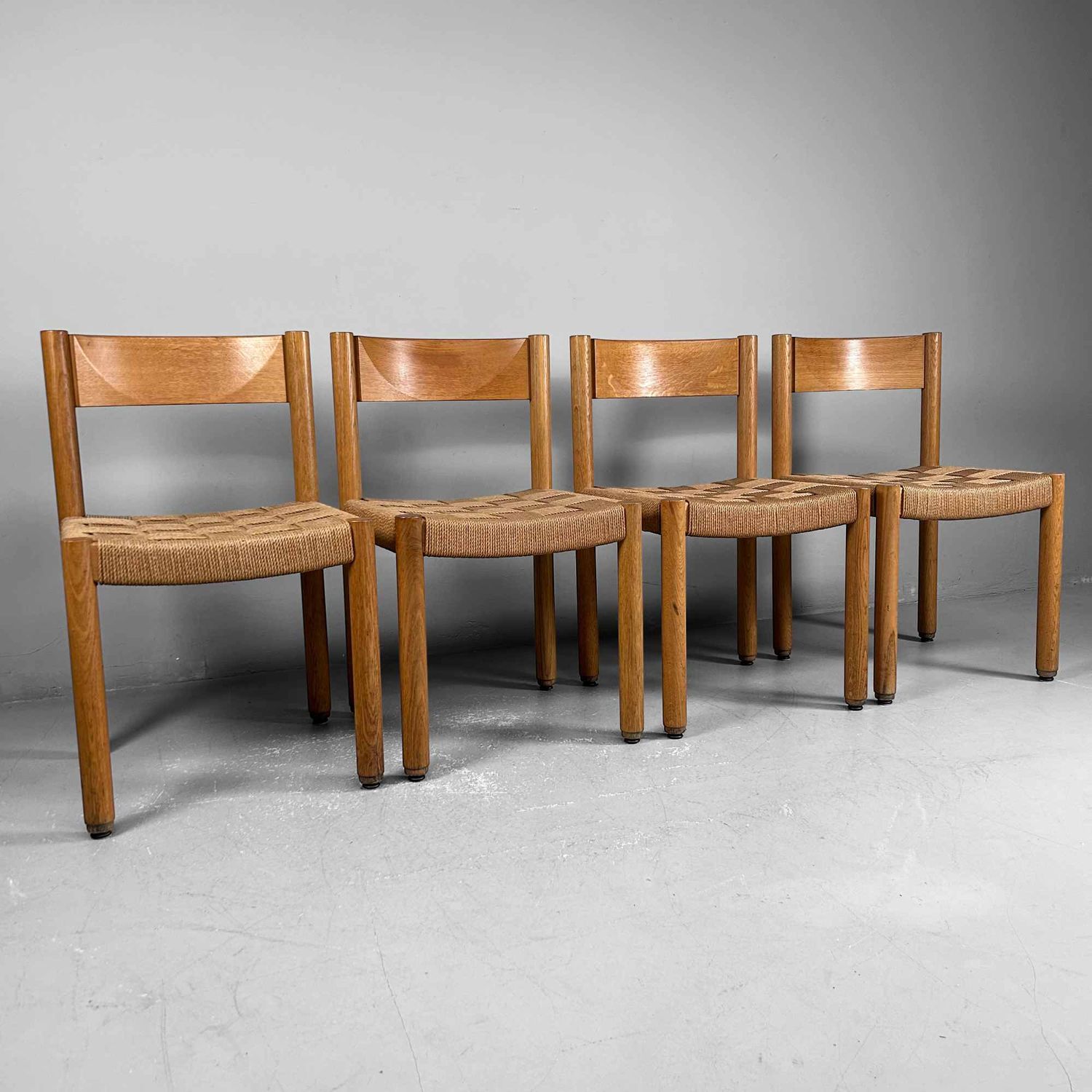 Set van 4 Touw Stoelen, Trix Haussmann & Robert Haussmann, jaren 1960.