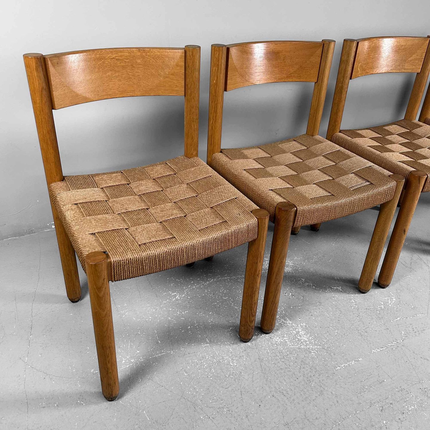 Set van 4 Touw Stoelen, Trix Haussmann & Robert Haussmann, jaren 1960.