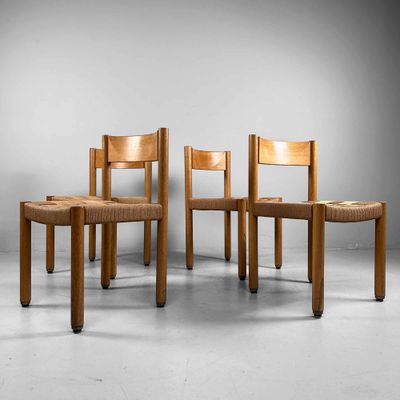 Set van 4 Touw Stoelen, Trix Haussmann & Robert Haussmann, jaren 1960.