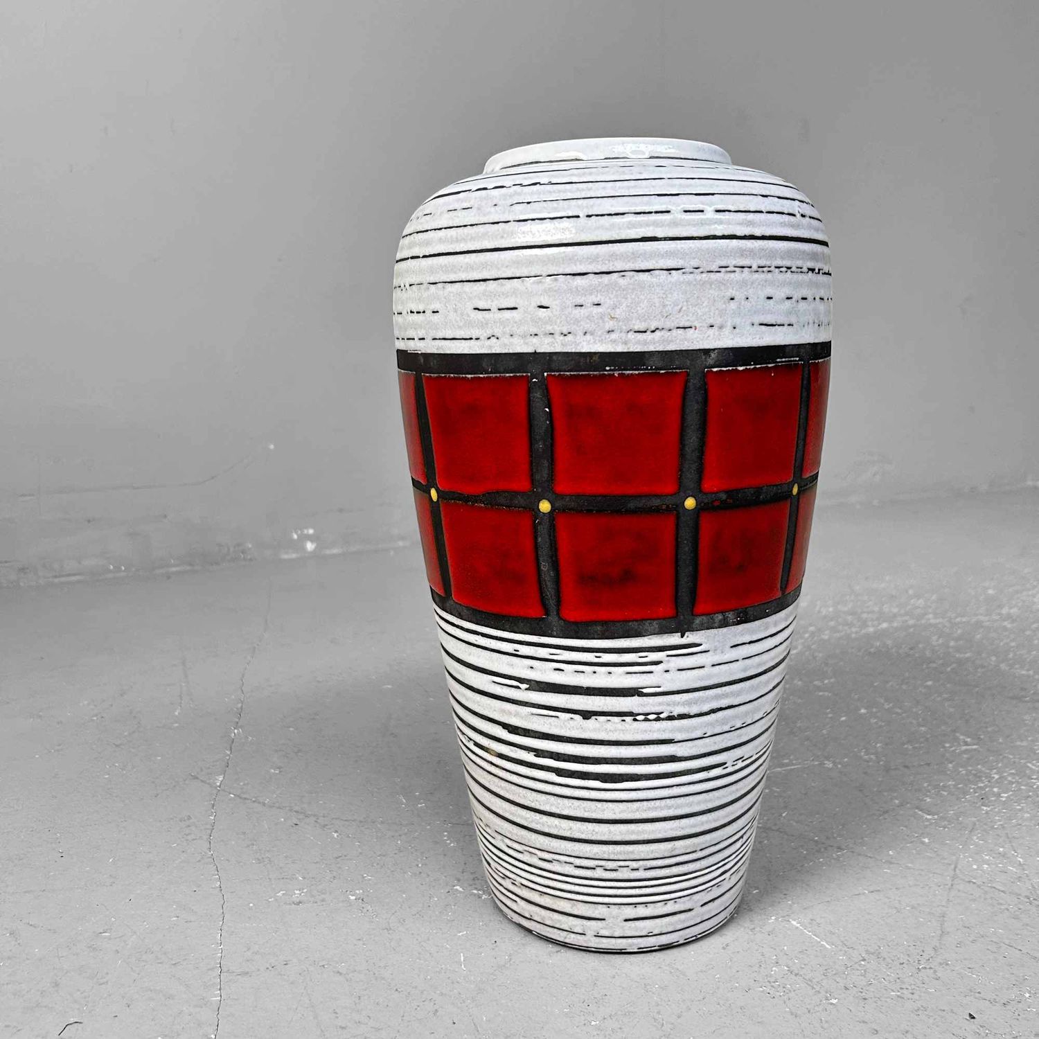 Ceramic Vase, Heinz Siery, Scheurich, 1950s.