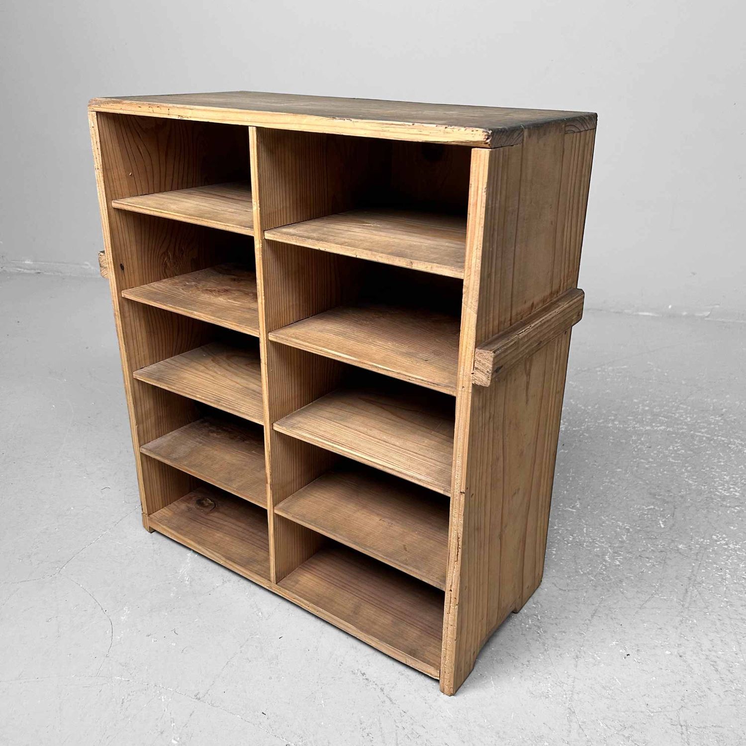 Klein Houten Opbergmeubel, Meiji periode, Japan.