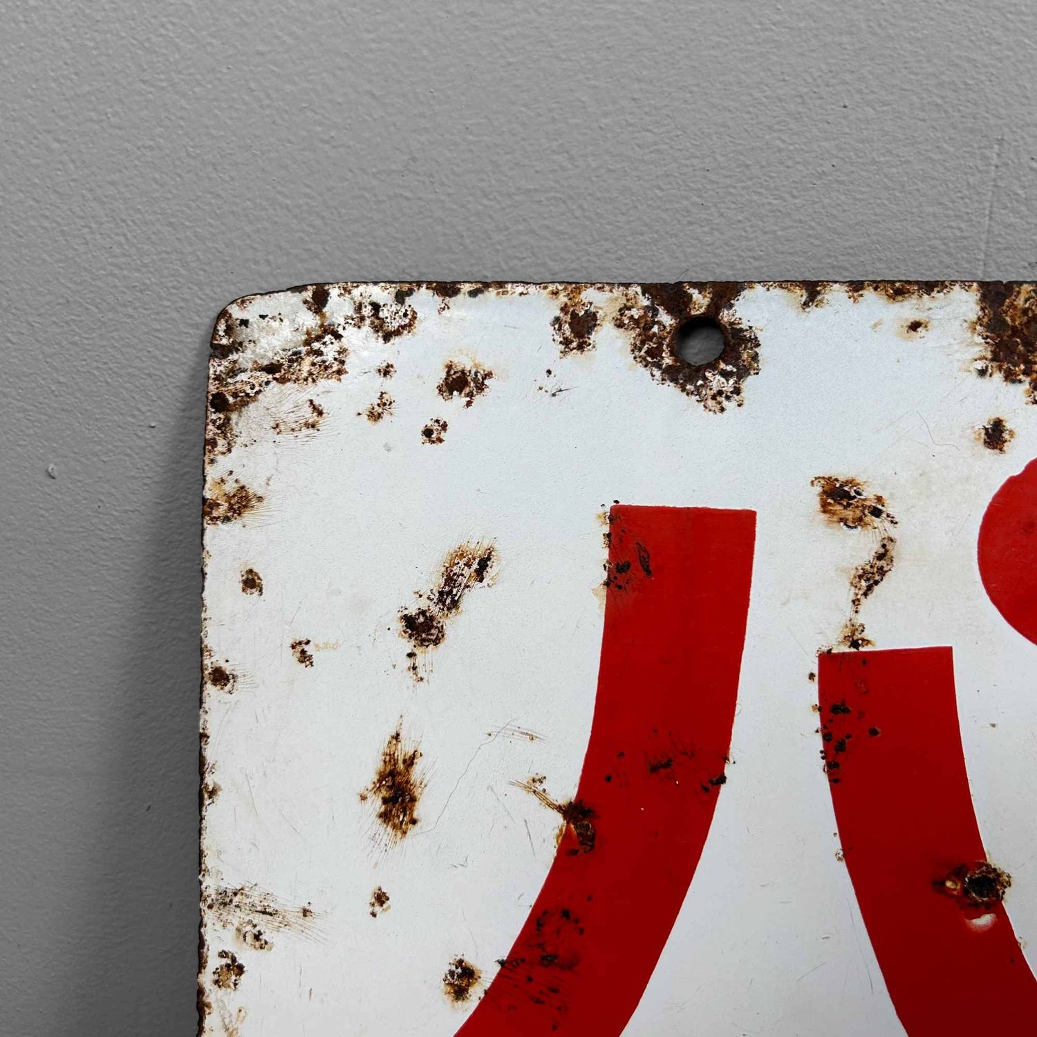 Japans Emaille Uithangbord, 'Brood' パン, Shōwa periode.