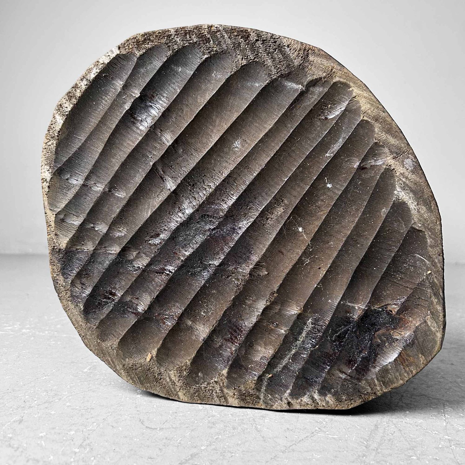 Wood Carved Bear Stand, Ainu Art, Hokkaido, Japan.