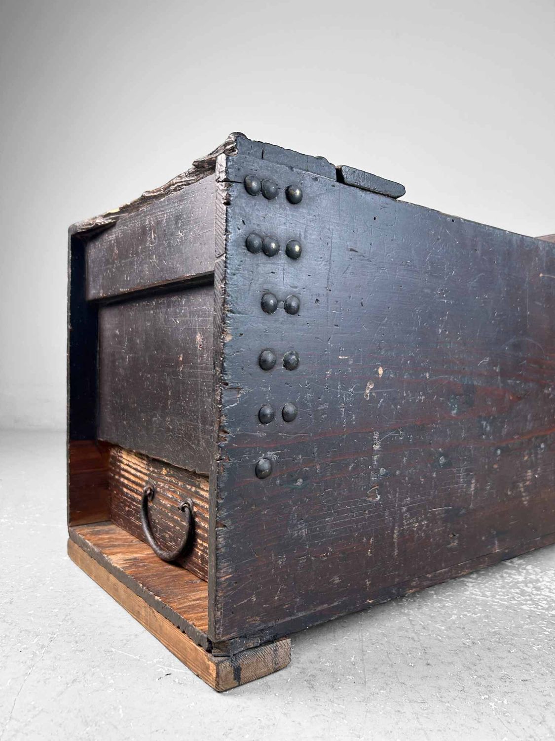 Antique Japanese Storage Chest with Drawer, Edo Period.