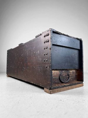 Antique Japanese Storage Chest with Drawer, Edo Period.