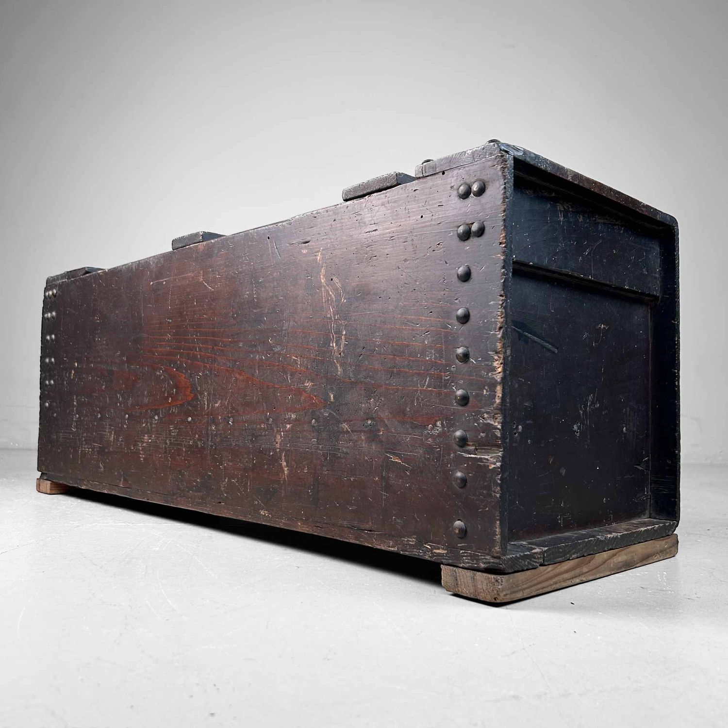 Antique Japanese Storage Chest with Drawer, Edo Period.