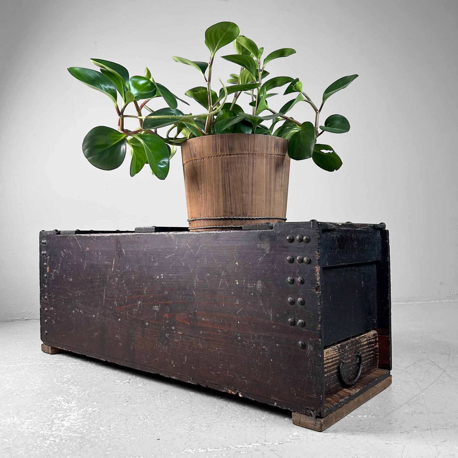 Antique Japanese Storage Chest with Drawer, Edo Period.