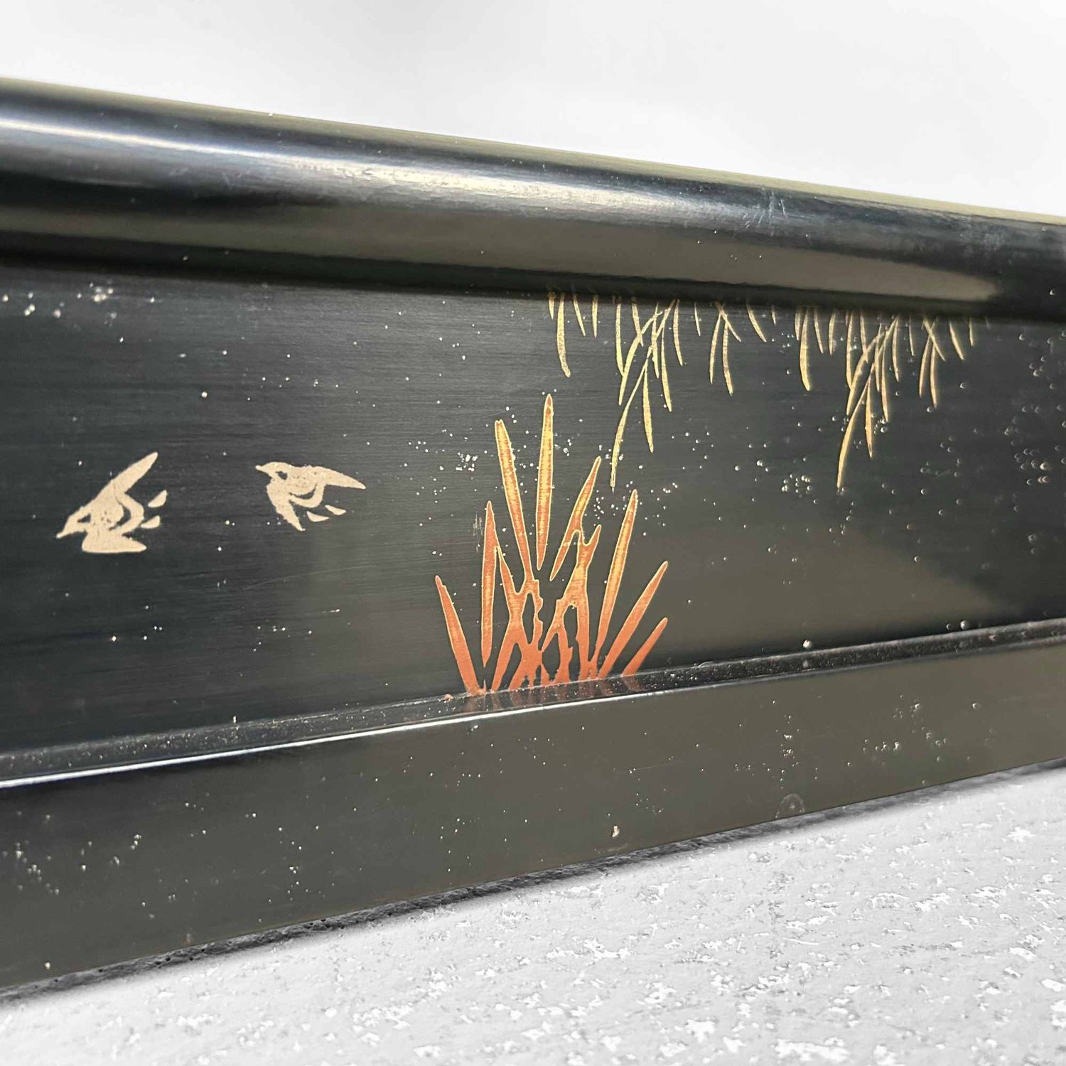 Antique Japanese Wooden Kimono Stand (Ikō), Taishō Period.