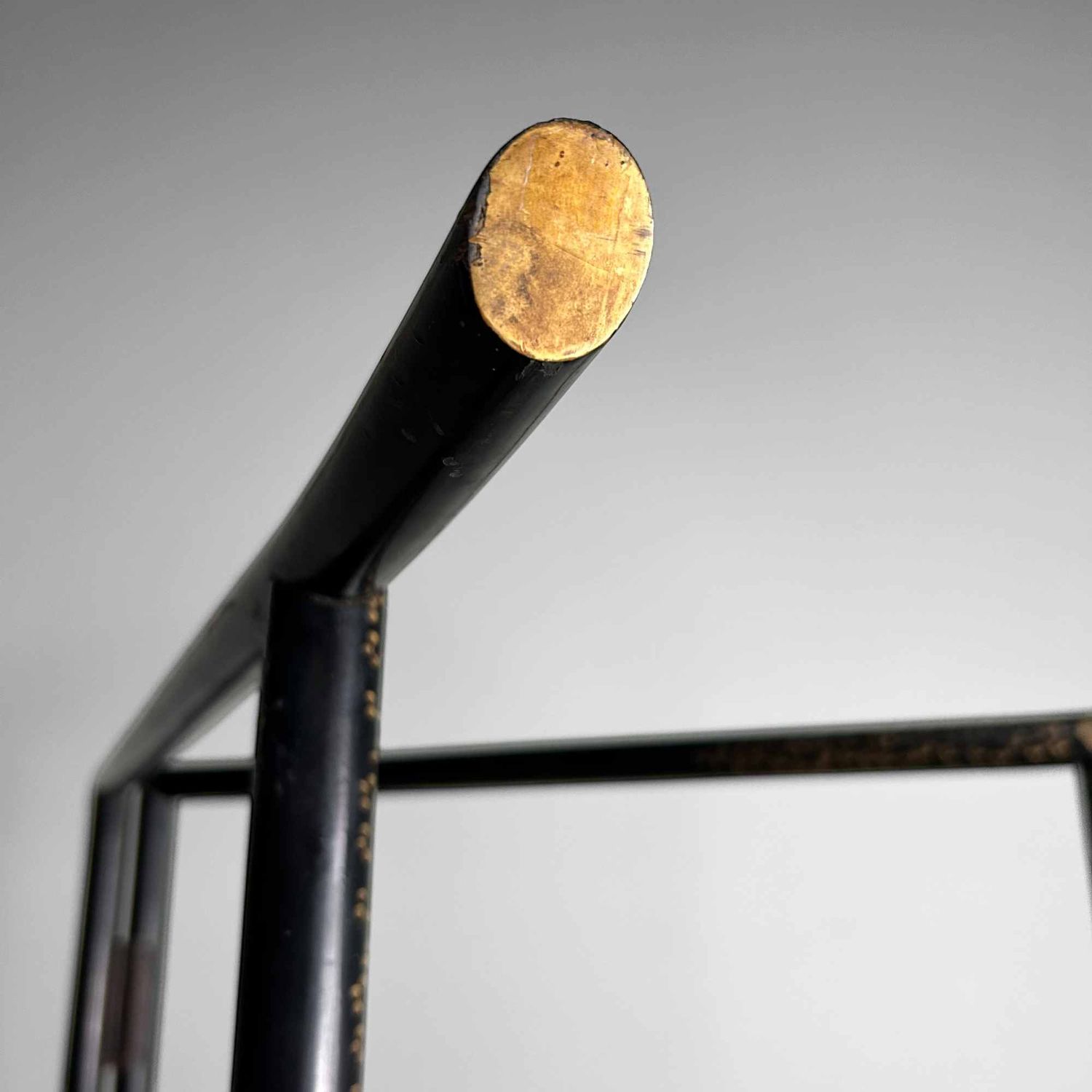 Antique Japanese Wooden Kimono Stand (Ikō), Taishō Period.