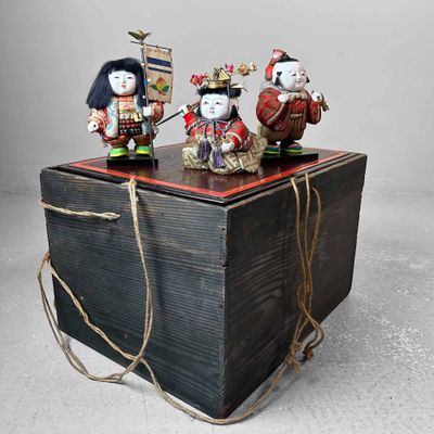 Set of Gosho Ningyō (御所人形) or Palace Dolls, Japan, Shōwa Period.