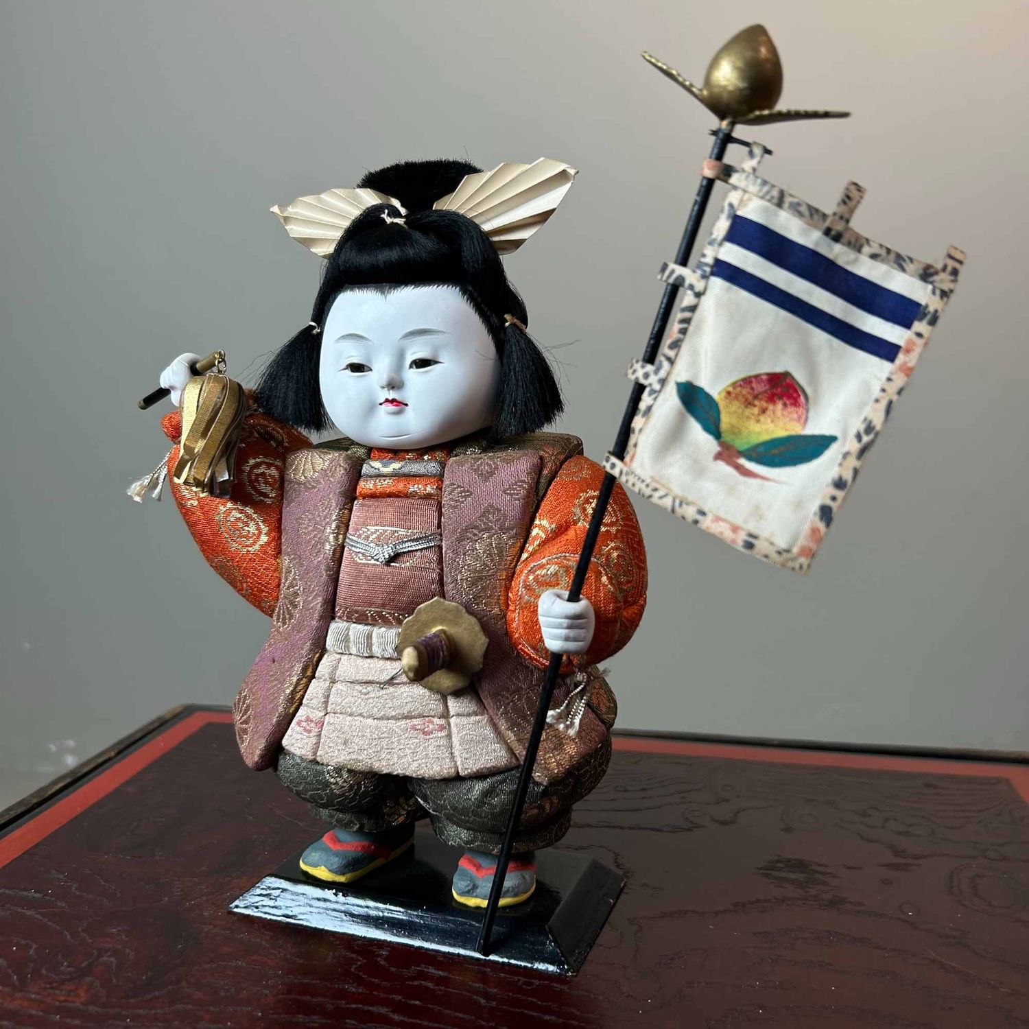 Set Gosho Ningyō (御所人形) of Hofpoppen, Japan, Shōwa Periode.