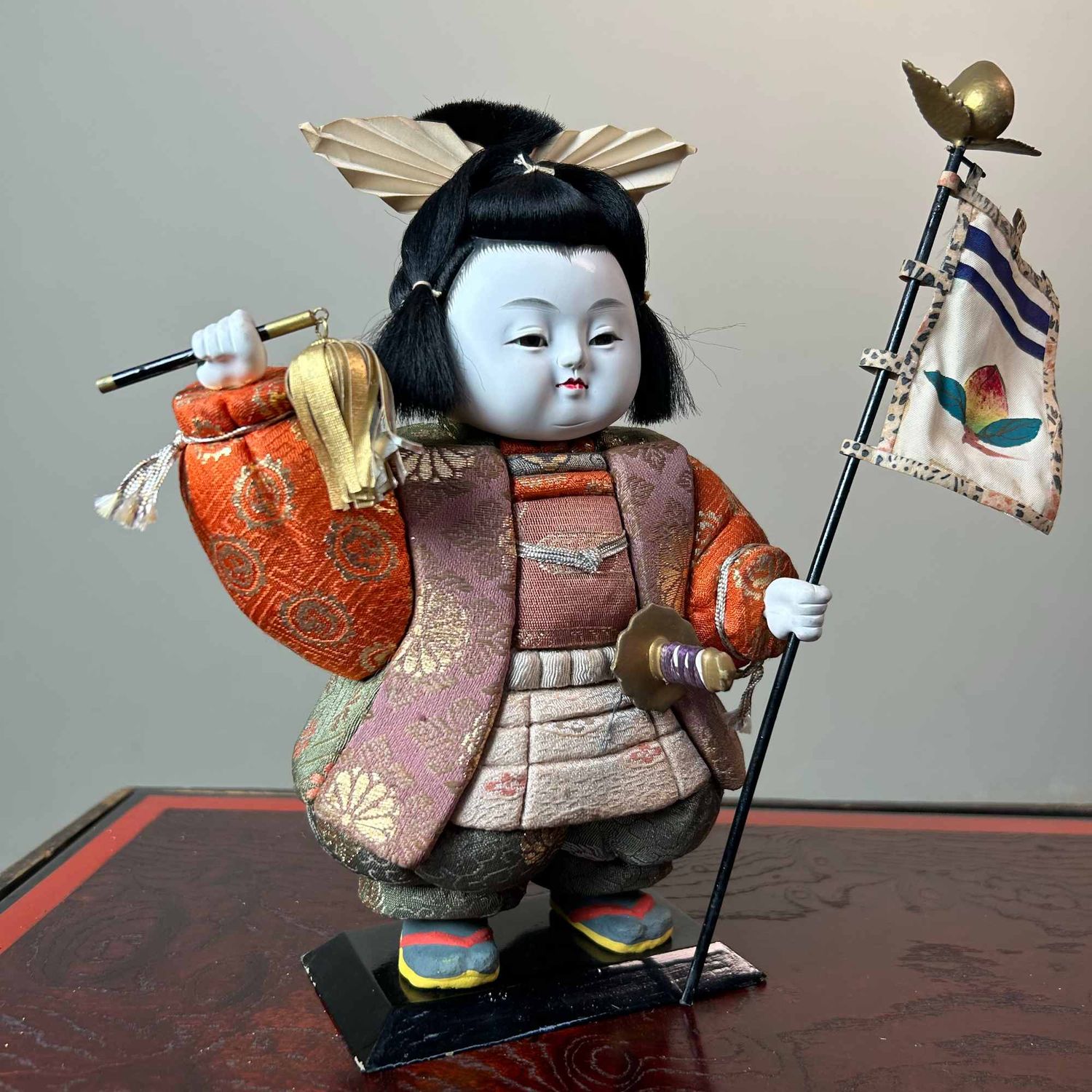 Set Gosho Ningyō (御所人形) of Hofpoppen, Japan, Shōwa Periode.