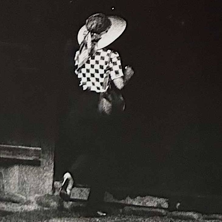 Muurdedcoratie, 'Hida Village', Jaren '80 - Zwart-Wit Foto, Japan.