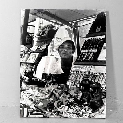 Black-and-White Photo, 'Japanese Street Vendor', Wall Decoration, 1980s.