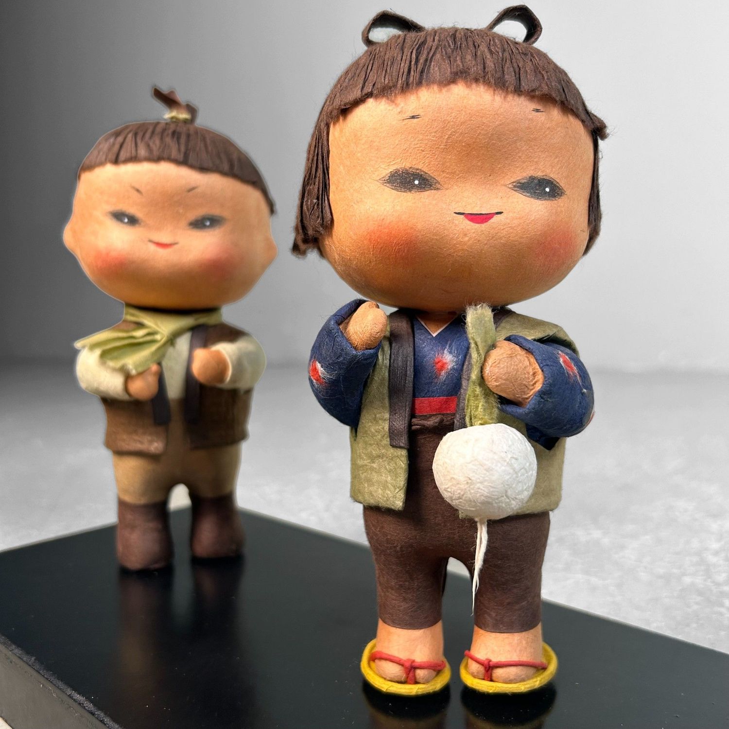 Decorative Japanese Dolls, 'Boy & Girl', 1970s.