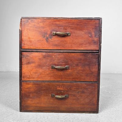 Houten Archief Ladekastje, jaren '30, Japan.