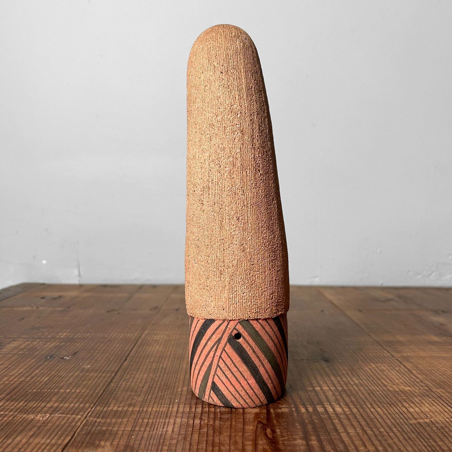 Rare Set of Terracotta Kokeshi, Shōwa Period, Japan.