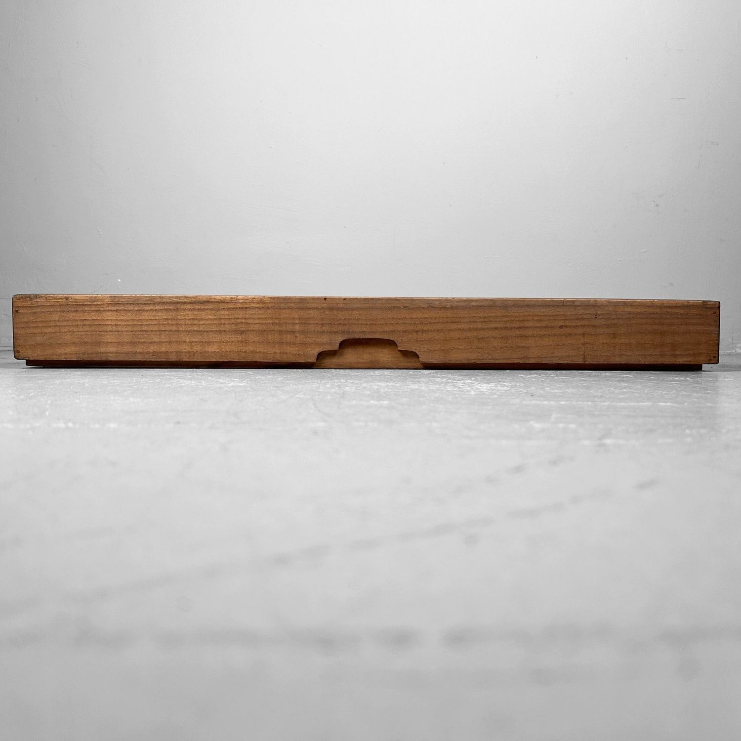 Antique Wooden Calligraphy Storage Box, Kakejiku-Bako, Bunsei Period.