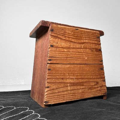 Minimalist Fumidai, Wooden Step Stool, Shōwa period, Japan.