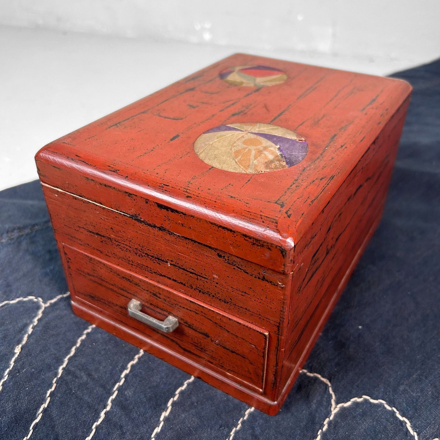 Suzuribako, Writing Box, Negoro-Nuri Lacquerware, Shōwa Period, Japan.