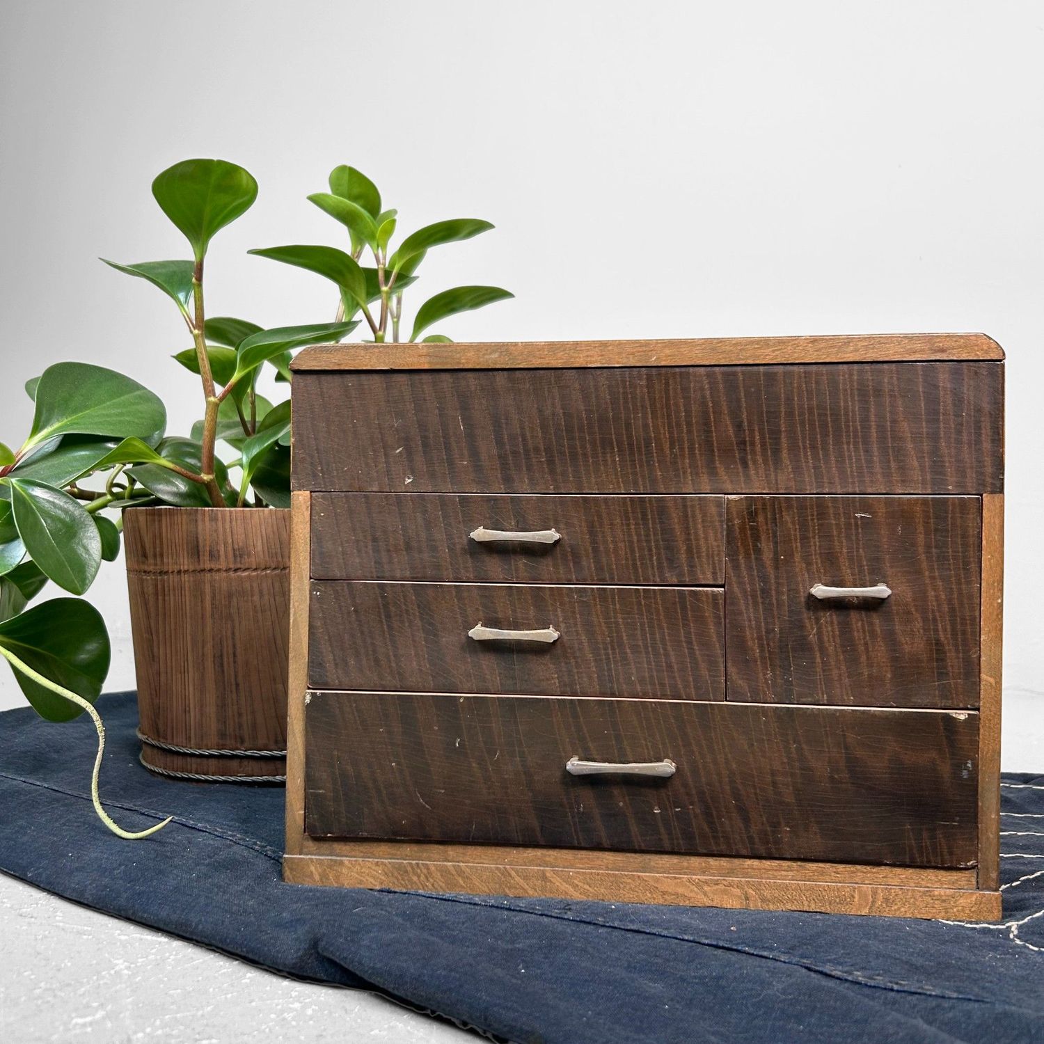 Vintage Haribako, Naaikastje, jaren '50, Japan.