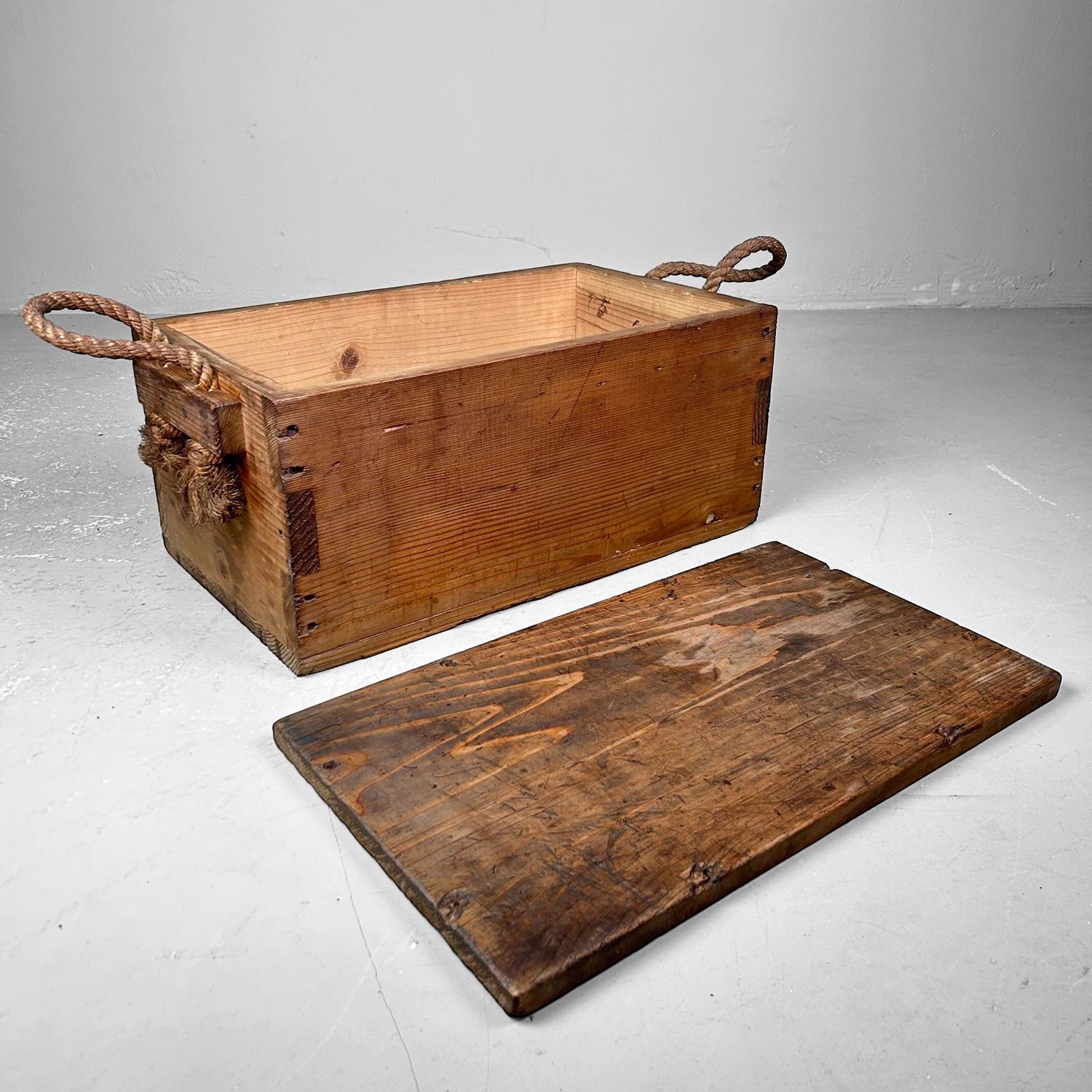 Japanese Wooden Transport Crate, Taishō Period.