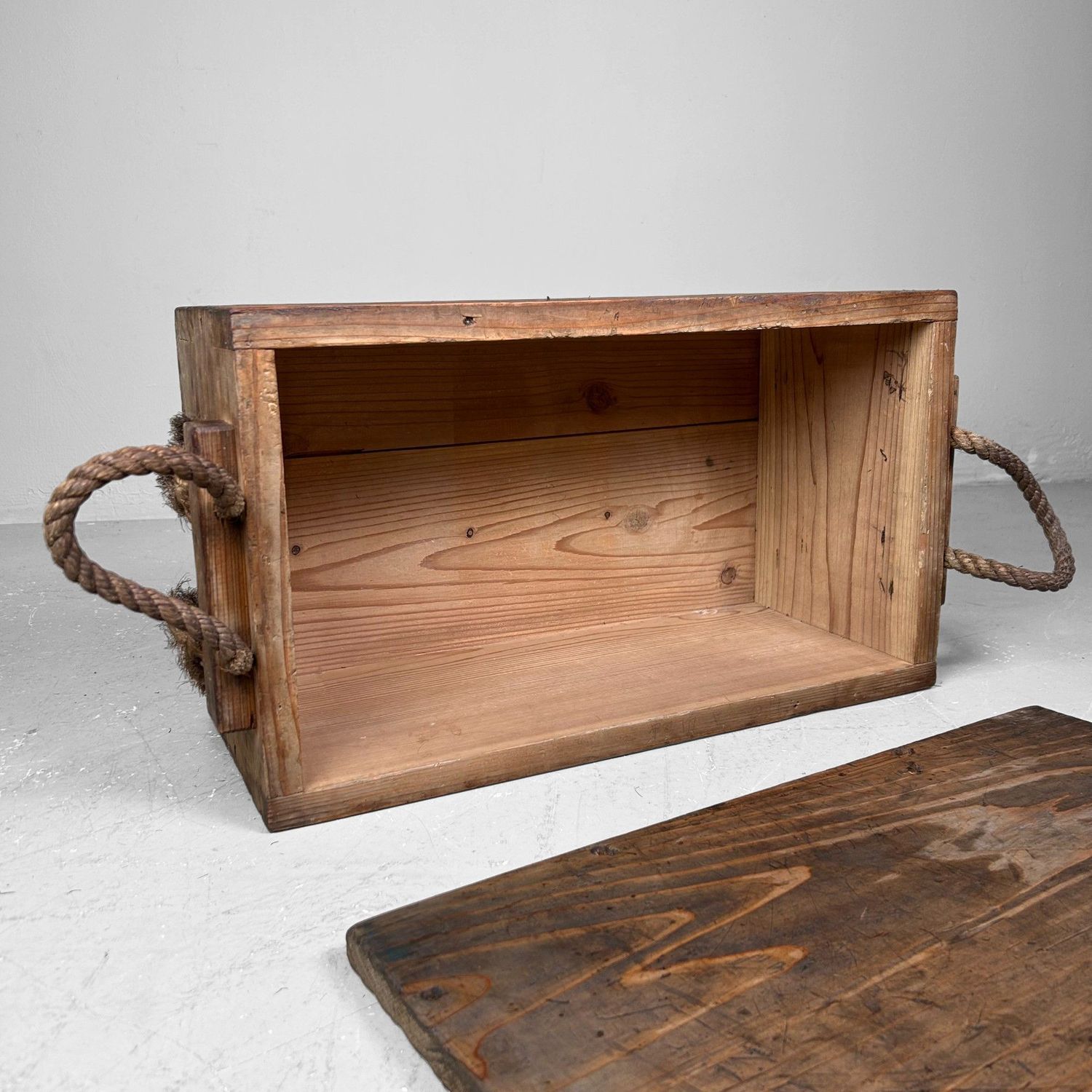 Japanese Wooden Transport Crate, Taishō Period.