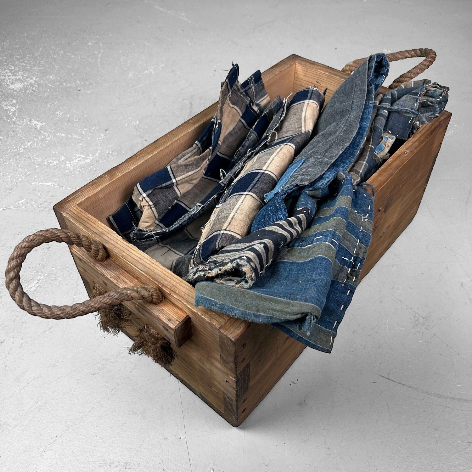 Japanese Wooden Transport Crate, Taishō Period.