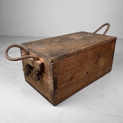 Japanese Wooden Transport Crate, Taishō Period.