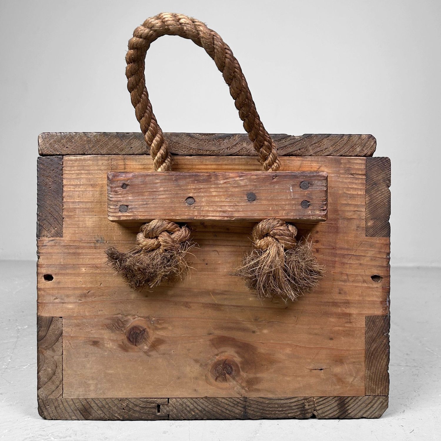 Japanese Wooden Transport Crate, Taishō Period.