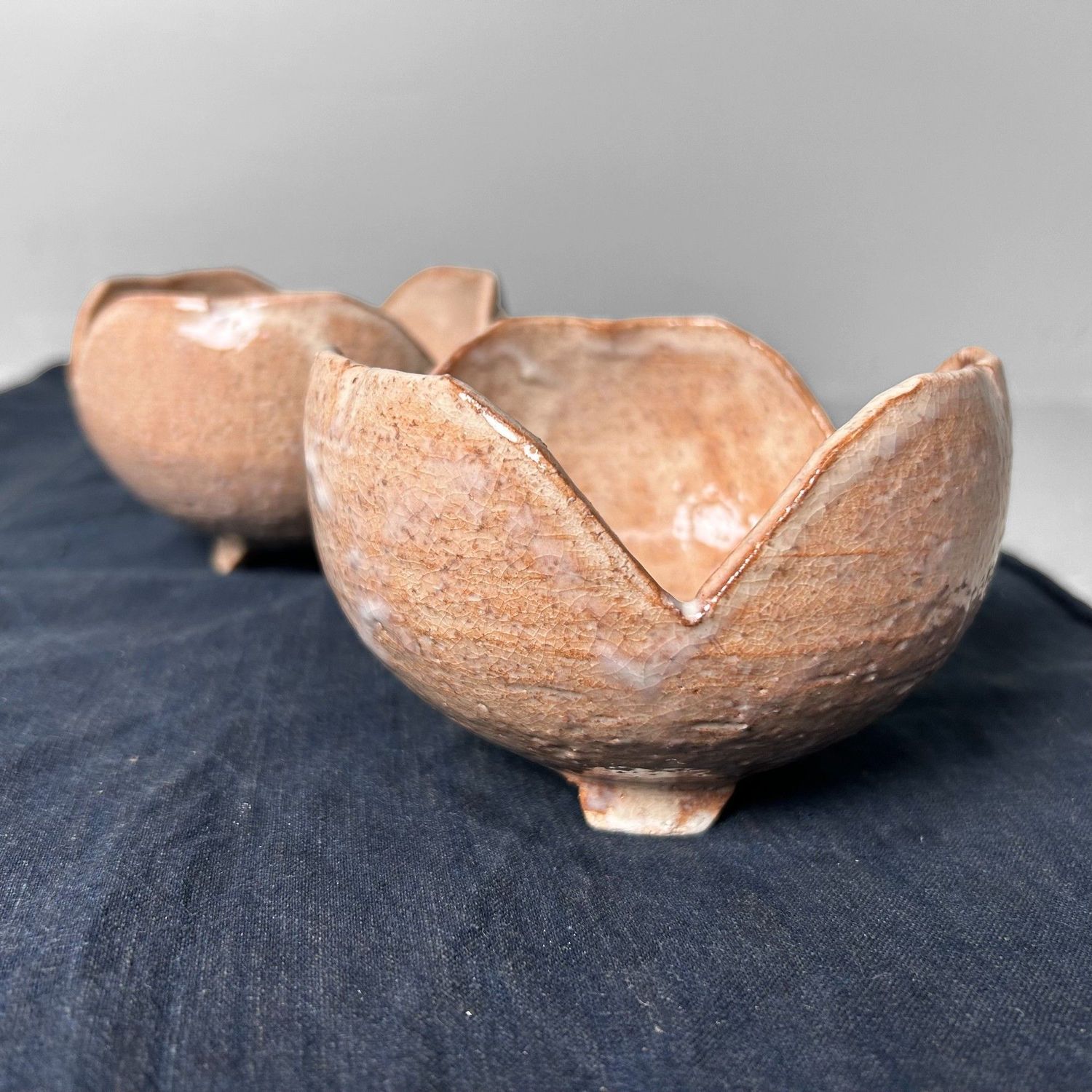 Set Kaiseki 'Wari-Sansho' Mukozuke, Traditional Dining Bowls, Japan.