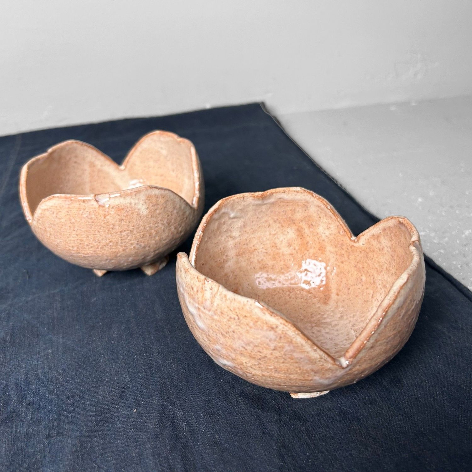 Set Kaiseki 'Wari-Sansho' Mukozuke, Traditional Dining Bowls, Japan.